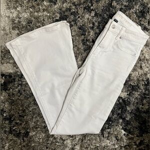 American Eagle White Flare Jeans